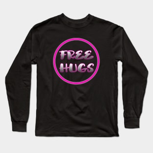 Free Hugs by Basement Mastermind Long Sleeve T-Shirt